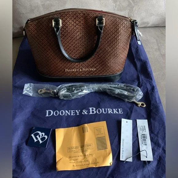 Dooney Bourke Bags Dooney Bourke Brown And Black Satchel